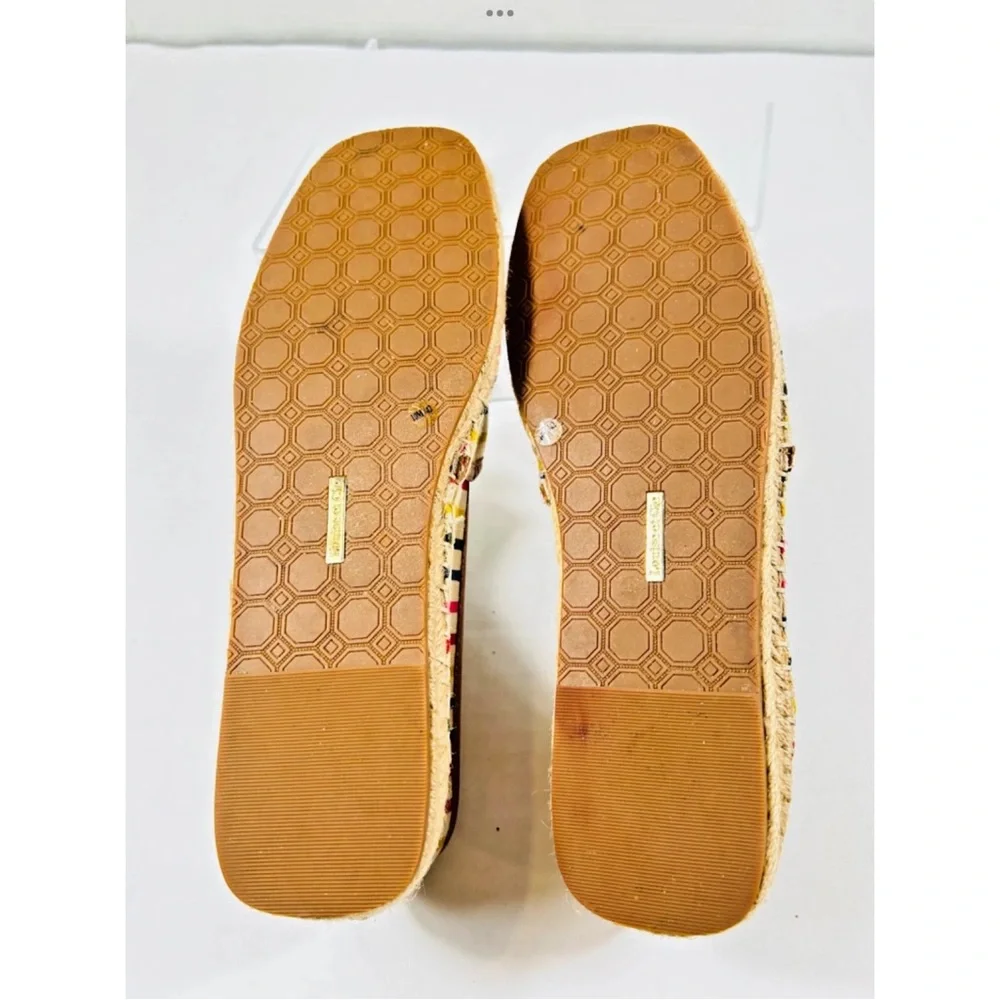 Louise Et Cie Adige Rainbow Striped Pineapple Espadrille Jute Slip On Flats 10